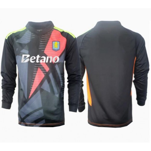 Fotbalové Dres Aston Villa Brankářské Venkovní 2024-25 Dlouhý Rukáv